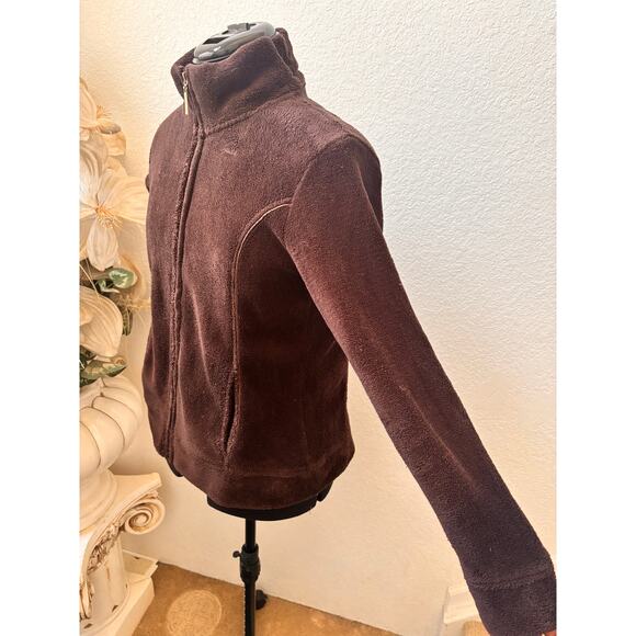 Jay Day Brown Polyester Fur Zip up Jacket - Picture 3 of 10